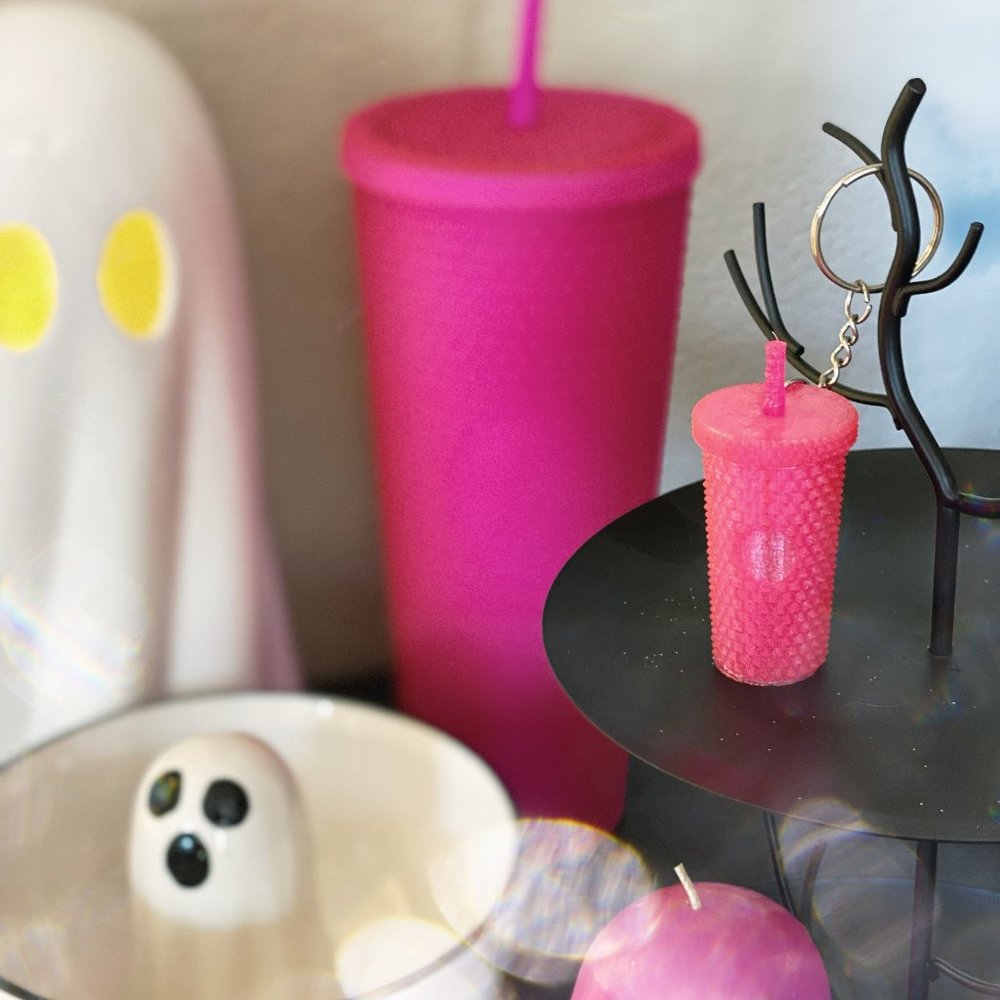 FREE with every purchase! Starbucks studded tumbler 3d printed keychain